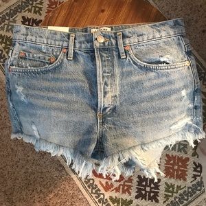 Agolde Parker vintage cut off shorts, size 27